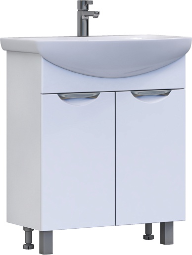 Тумба напольная Vigo Callao 70 белая с умывальником Балтика 70