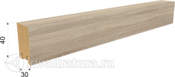 Интерьерная рейка МДФ STELLA Дуб сонома 40*30*2700 мм