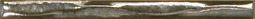 Керамический бордюр для настенной плитки Kerama Marazzi Кантата 181 карандаш волна металл матовый 20*1,5 см
