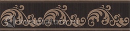 Бордюр для настенной плитки Kerama Marazzi Версаль коричневый 7,2*30 см STG\B610\11129R