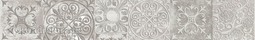 Бордюр для настенной плитки Береза Керамика Амалфи серый 9,5*60 см