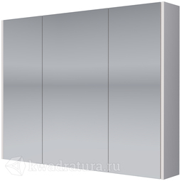Зеркало-шкаф Dreja PRIME 90, 3 дверцы, 6 стеклянных полок, белый