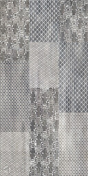 Настенная плитка AZORI Pandora Grafite Grey Ornament 31,5*63 см 505731101