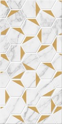 Декор для настенной плитки Belani Марбл Gold белый 30*60 см BL-MAR/GOLD/ВК/300/600/Б
