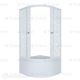 Душевое ограждение Triton Стандарт Мозаика Б 90*90 (с поддоном) Щ0000025441