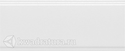 Бордюр для настенной плитки Kerama Marazzi Марсо белый обрезной BDA011R 12*30 см