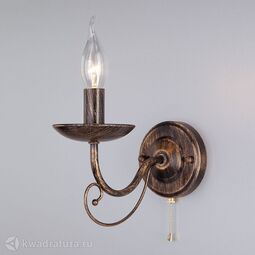 Настенный светильник (Бра) Eurosvet 22404/1 черный с золотом