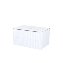 Тумба подвесная Iddis Aiger 80 см белая со столешницей AIG80W0i95K