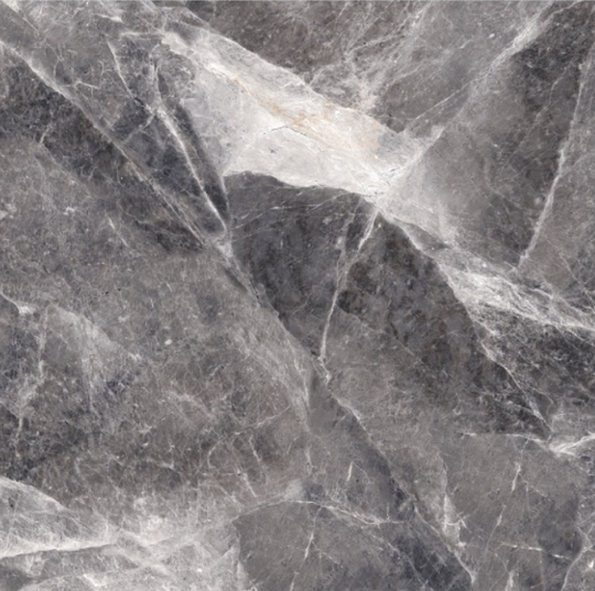 Керамогранит ZM Алекса Марбл Грей / Alexa Marble Grey серый высокий глянец 60*60 см