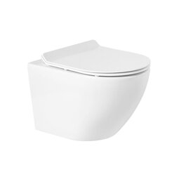 Унитаз подвесной BelBagno Sfera-r BB046CH-TOR безободковый, крышка BB2111SC с микролифтом
