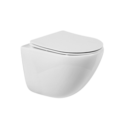Унитаз подвесной BelBagno Amanda BB051CH-TOR-FC безободковый, крышка BB051SC с микролифтом