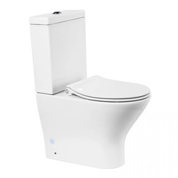 Унитаз-компакт BelBagno Acqua BB340CPR безободковый, крышка BB216QSC с микролифтом, подсветкой, бачок BB340T
