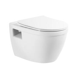 Унитаз подвесной BelBagno Loto BB070CHR/SC безободковый, сиденье с микролифтом BB070SC
