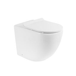 Унитаз приставной BelBagno Sfera-r BB2141CBR безободковый, крышка BB2111SC с микролифтом