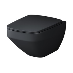 Унитаз подвесной AM.PM Inspire V2.0 FlashClean с сиденьем микролифт, черный матовый C50A1700MBSC