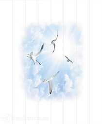 Потолочная панель ПВХ Unique Чайки 2*2 м
