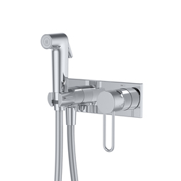 Встраиваемый смеситель Iddis Duna с гигиеническим душем, глянцевый хром, DUNSBV0i08