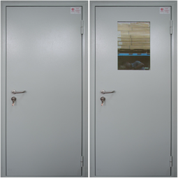 Дверь противопожарная Город Мастеров ПМД 2014 со стеклопакетом противопожарным 400х300
