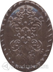 Декор для настенной плитки Kerama Marazzi Версаль коричневый 12*16 см OBA010