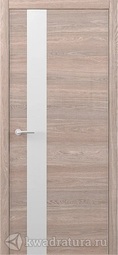 Межкомнатная дверь ALBERO Status G Дуб карамельный, стекло белое, кромка с 2-х сторон, врезка замка Morelli 1895 и скр. петель