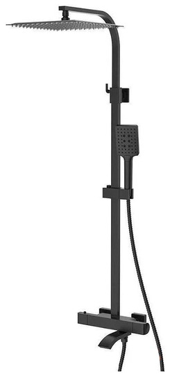 Душевой гарнитур Gappo G2407-60 черный с термостатом