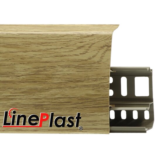 Плинтус Line Plast 85 мм Катальпа LS014