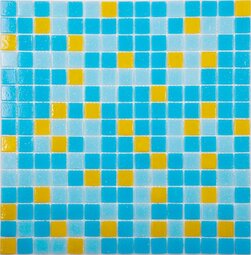 Мозаика NSmosaic MIX10 жёлто-голубой (бумага) 32,7*32,7 см