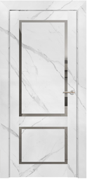 Межкомнатная дверь Uberture Neo Loft ПДЗ 301 Монте белый, серое зеркало