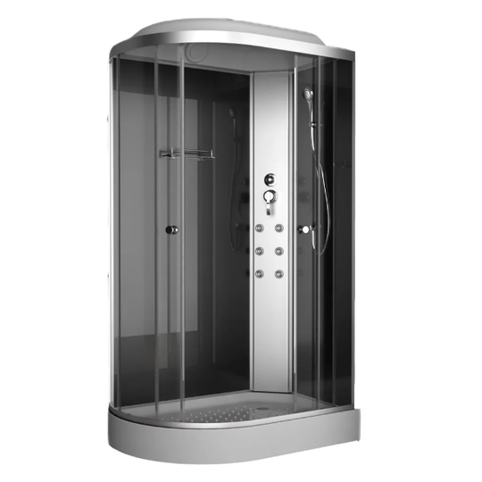 Душевая кабина ODA BST 8037A grey-R Тонированное стекло н/п 120*80*215 см