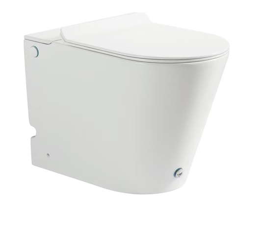 Унитаз ODA Corvett-381 напольный с импульсным смывом, безободковый 573*360*460, сиденье быстросъемное с микролифтом