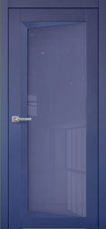 Межкомнатная дверь Uberture Perfecto ПДО 105 синяя