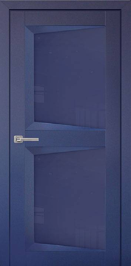 Межкомнатная дверь Uberture Perfecto ПДО 104 синяя