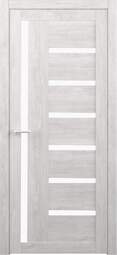 Межкомнатная дверь ALBERO Мегаполис Мадрид Дуб нордик, стекло белое