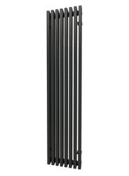 Радиатор стальной вертикальный TONI ARTI Noche 12 секций, ниж. правое подключ. 593/1750, 2.89 кВт, черный RTNENL5931750RAL9005MATRN