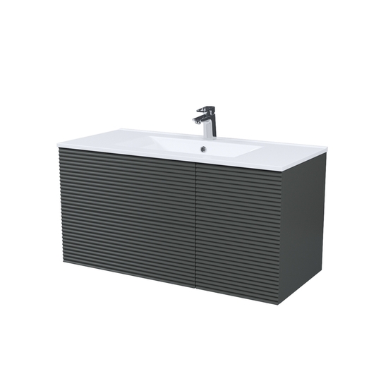 Тумба подвесная Iddis Bild 100 см темно-серая BIL10G0i95K