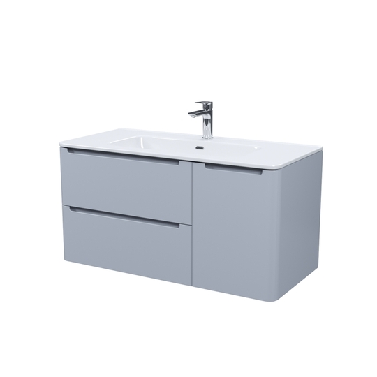 Тумба подвесная Iddis Edifice 100 см светло-серая EDI10L0i95K