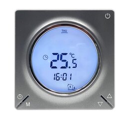 Терморегулятор Russian Heat AC829H, графит с двумя датчиками: температуры воздуха и пола