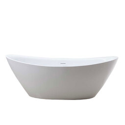 Акриловая ванна Vincea VBT-203, 180*87 см, цвет белый, слив-перелив в комплекте