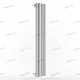 Трубчатый вертикальный радиатор WARMMET Power 76 V 4 секций, высота 750, ширина 316 белый